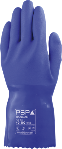 PSP 40-400 Chemical PVC Blue Werkhandschoen - blauw - 9/l
