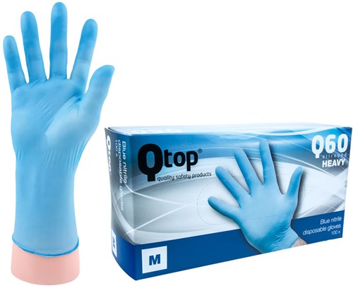 Qtop Q60 Heavy Nitril Handschoenen Blauw - 8/m