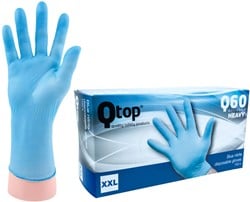 Qtop Q60 Heavy Nitril Handschoenen Blauw