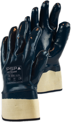 PSP 10-222 Allround NBR Werkhandschoen - ecru/blauw - 10/xl