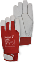 PSP 32-330 Leren Tropic Werkhandschoen Met Velcro Sluiting - rood/naturel - 11/xxl