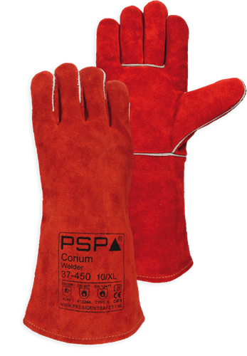 PSP 37-450 Leren Lashandschoen - rood - 10/xl