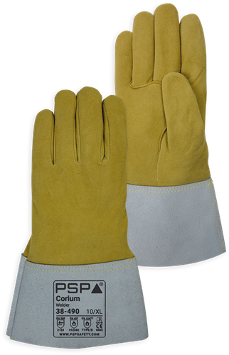 PSP 38-490 TIG Lashandschoen Hertensplitleder - zandkleur/naturel - 9/l