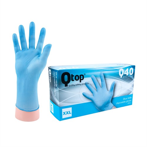 Qtop Q40 Blauwe Nitril Handschoenen - 11/xxl
