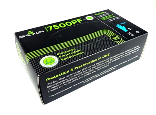 Showa 7500PF EBT wegwerphandschoenen - m